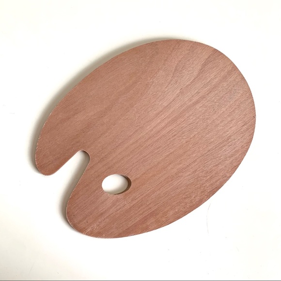 Wooden painter’s palette One side-painted Wood art or decor - Picture 2 of 3